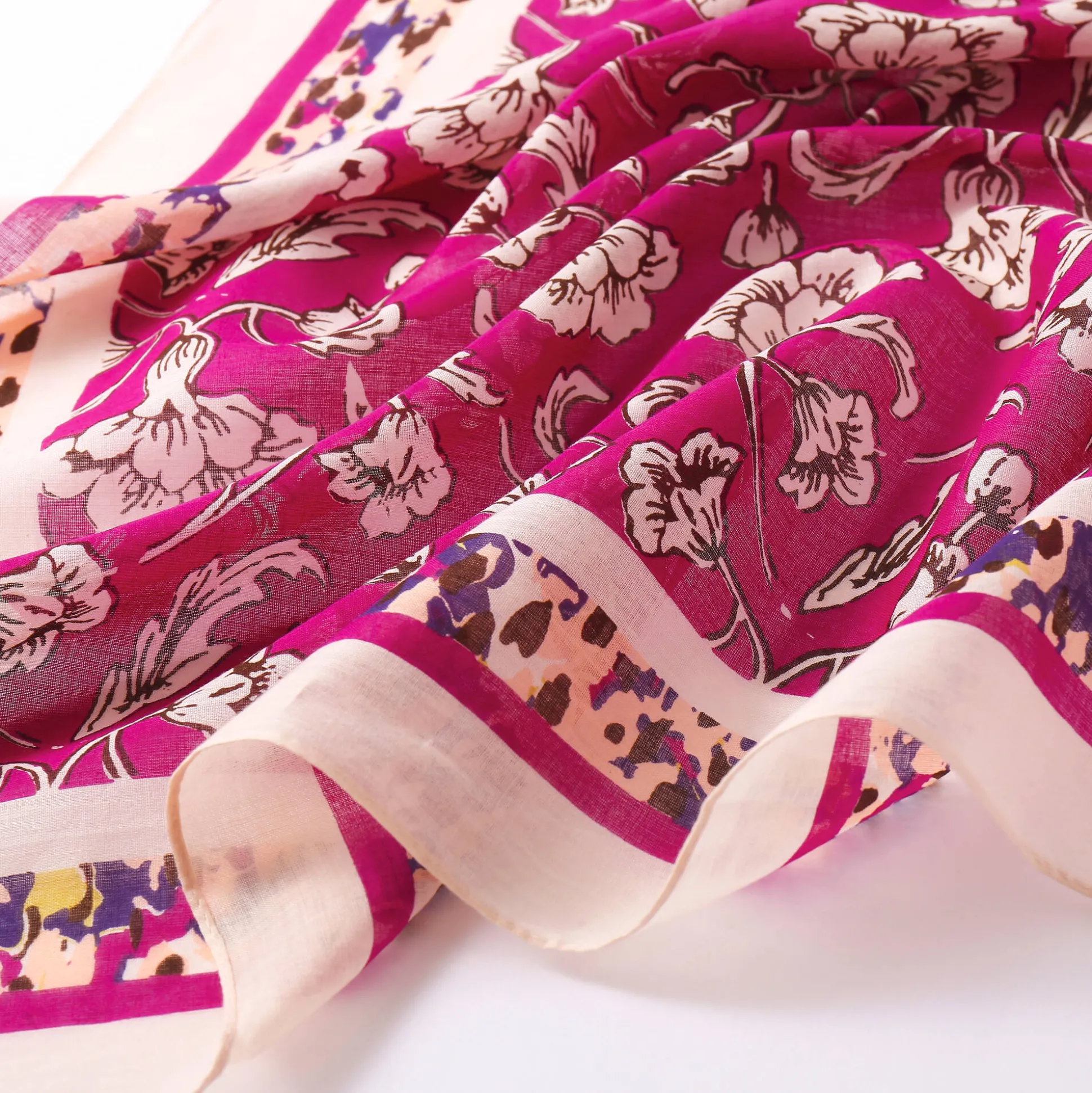 Foulard in katoen met Indische print
