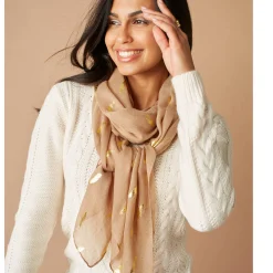 Foulard met pluimmotief