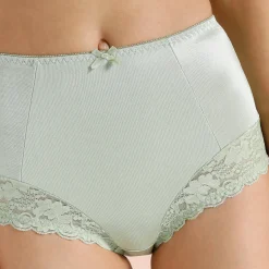 Gaineslip in glanstricot en kant Avila - set van 2