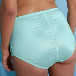 Gaineslip in glanstricot en kant Avila - set van 2