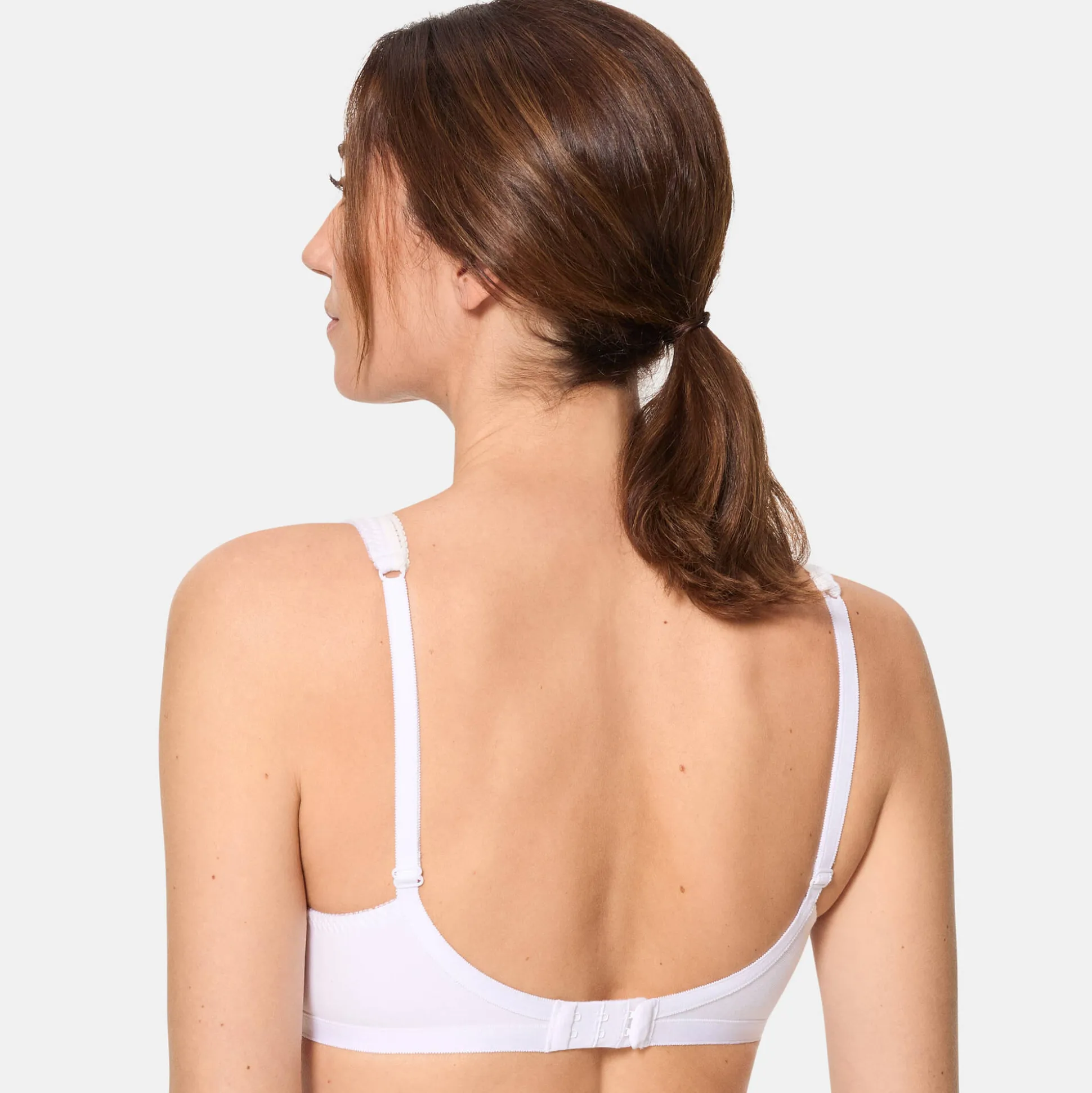 Geborduurde beha zonder beugels "Cross Your Heart Coton" van Playtex® - set van 2