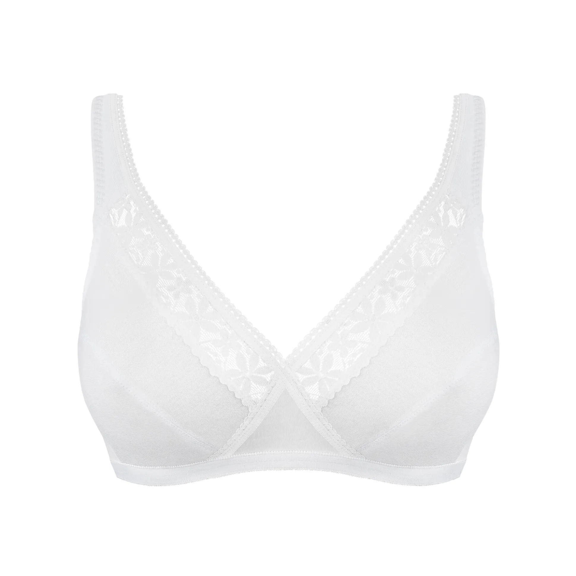 Geborduurde beha zonder beugels "Cross Your Heart Coton" van Playtex® - set van 2