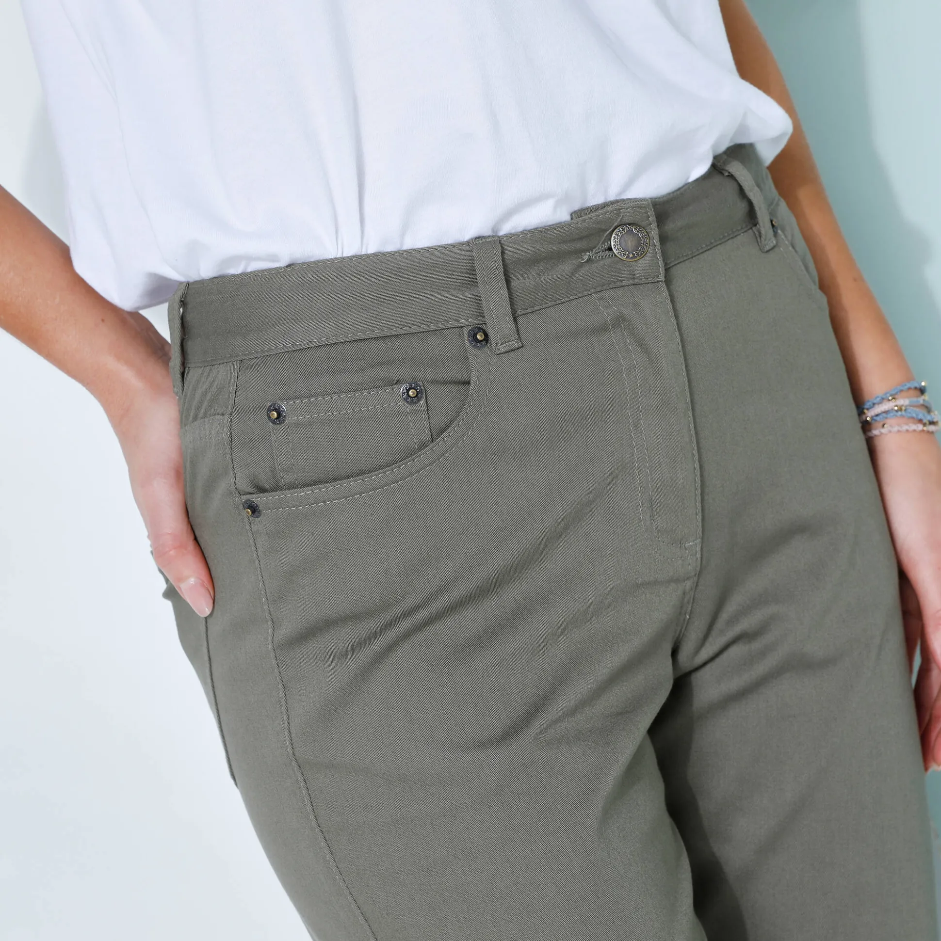 Gekleurde smalle jeans