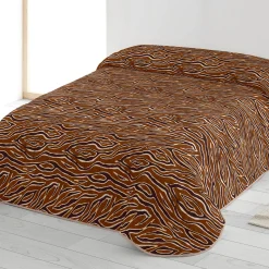 Gematelasseerde bedsprei met print Zebra