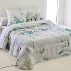 Gematelasseerde bedsprei Elyse, met bloemenprint