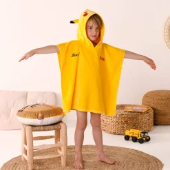 Gepersonaliseerde kinderbadponcho Pokémon®, katoenen badstof en velours - 280g/m2