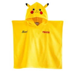 Gepersonaliseerde kinderbadponcho Pokémon®, katoenen badstof en velours - 280g/m2