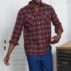 Geruit hemd in flanel - set van 3