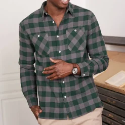 Geruit hemd in flanel - set van 3