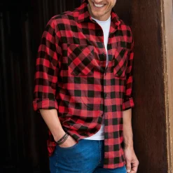 Geruit hemd in flanel - set van 3