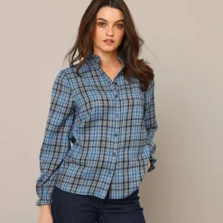 Geruite blouse, flanel