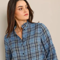 Geruite blouse, flanel