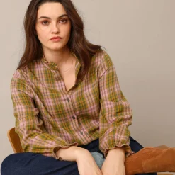 Geruite blouse, flanel