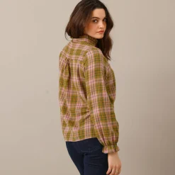 Geruite blouse, flanel