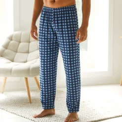 Geruite pyjamabroek, katoen