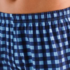 Geruite pyjamashort, katoen