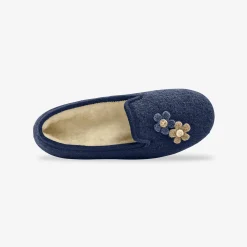 Gesloten pantoffels met bloemetjes