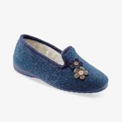 Gesloten pantoffels met bloemetjes