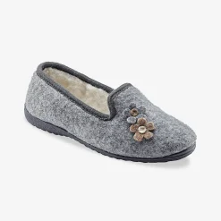 Gesloten pantoffels met bloemetjes