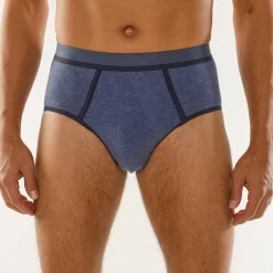 Gesloten slip met contrasterende naden, hoge taille - set van 4