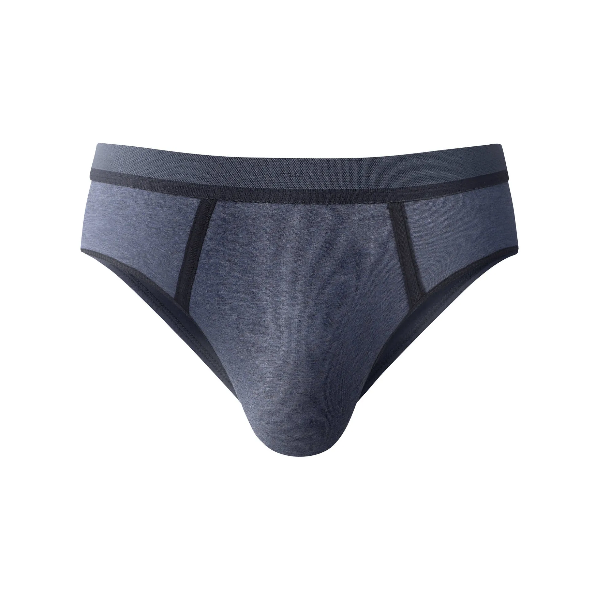 Gesloten slip met contrasterende naden, hoge taille - set van 4