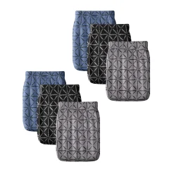Gesloten slip met hoge taille en geometrische motieven - set van 6