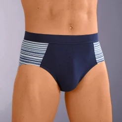 Gesloten slip met hoge taille en ingeweven motieven - set van 4