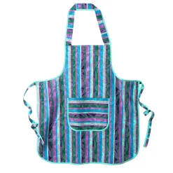 Gestreept keukenschort in voorschootmodel