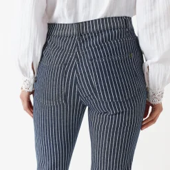 Gestreepte 7/8-jeans