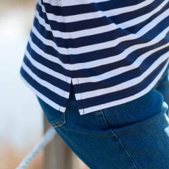 Gestreepte polo in jerseytricot