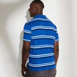 Gestreepte polo met korte mouwen