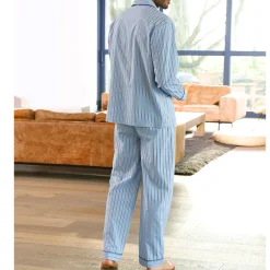 Gestreepte pyjama - katoenflanel