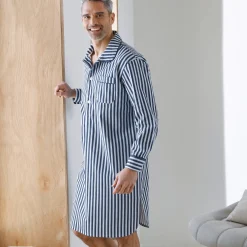 Gestreepte pyjama in liketstijl - katoenflanel