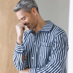 Gestreepte pyjama in liketstijl - katoenflanel