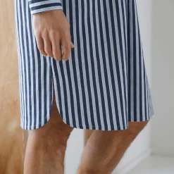 Gestreepte pyjama in liketstijl - katoenflanel