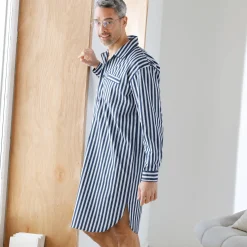 Gestreepte pyjama in liketstijl - katoenpopeline