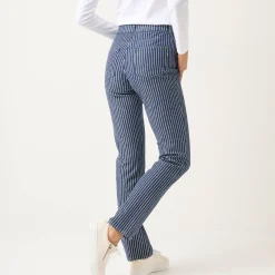 Gestreepte rechte jeans