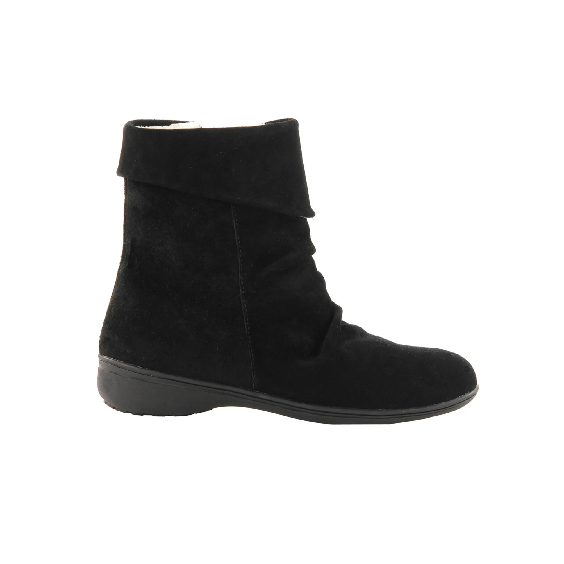Gevoerde boots in splitleer