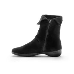 Gevoerde boots in splitleer