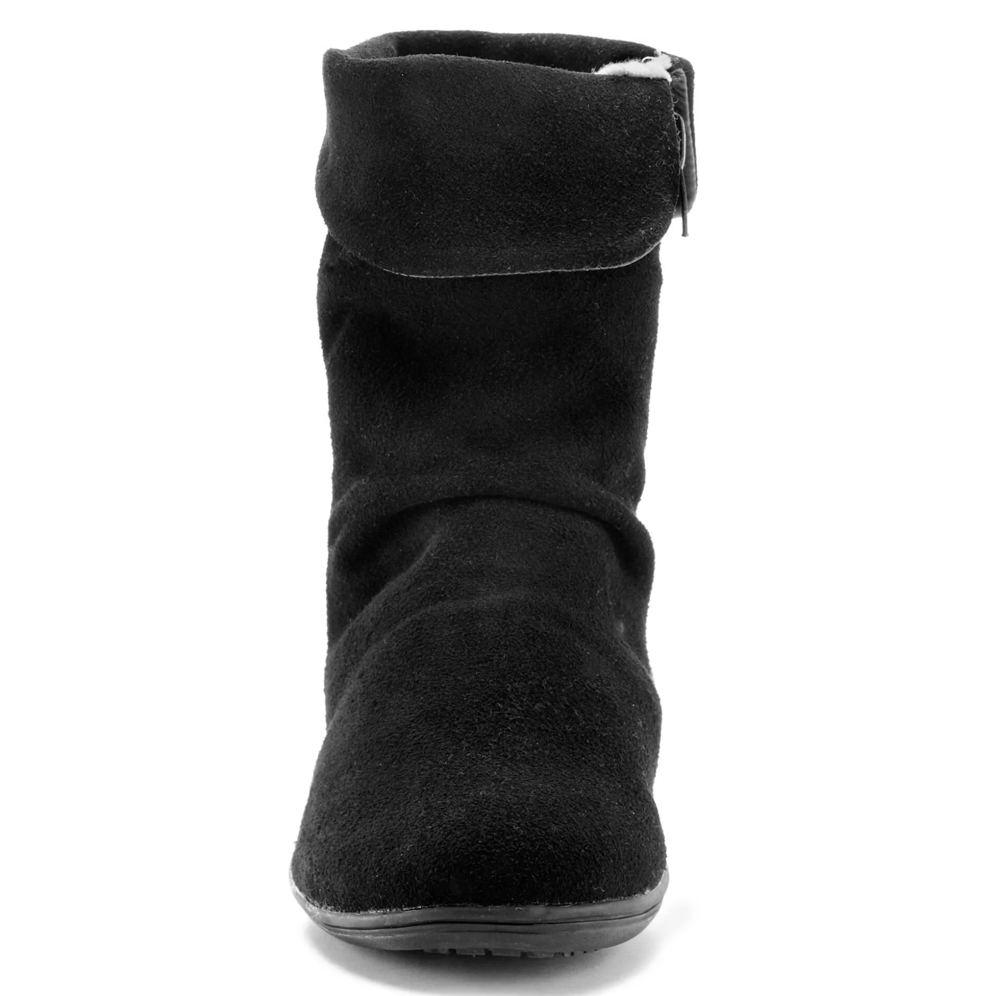 Gevoerde boots in splitleer