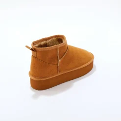 Gevoerde boots met platformzool