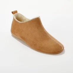 Gevoerde pantoffels, suedine
