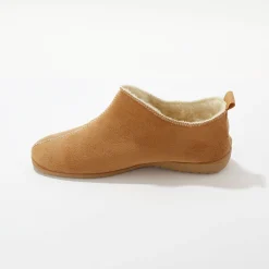 Gevoerde pantoffels, suedine