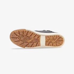 Gevoerde sneakers met hoge schacht, enkelrand in tricot