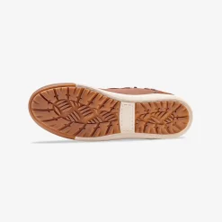 Gevoerde sneakers met hoge schacht, enkelrand in tricot