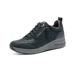 Gevoerde sneakers met sleehak