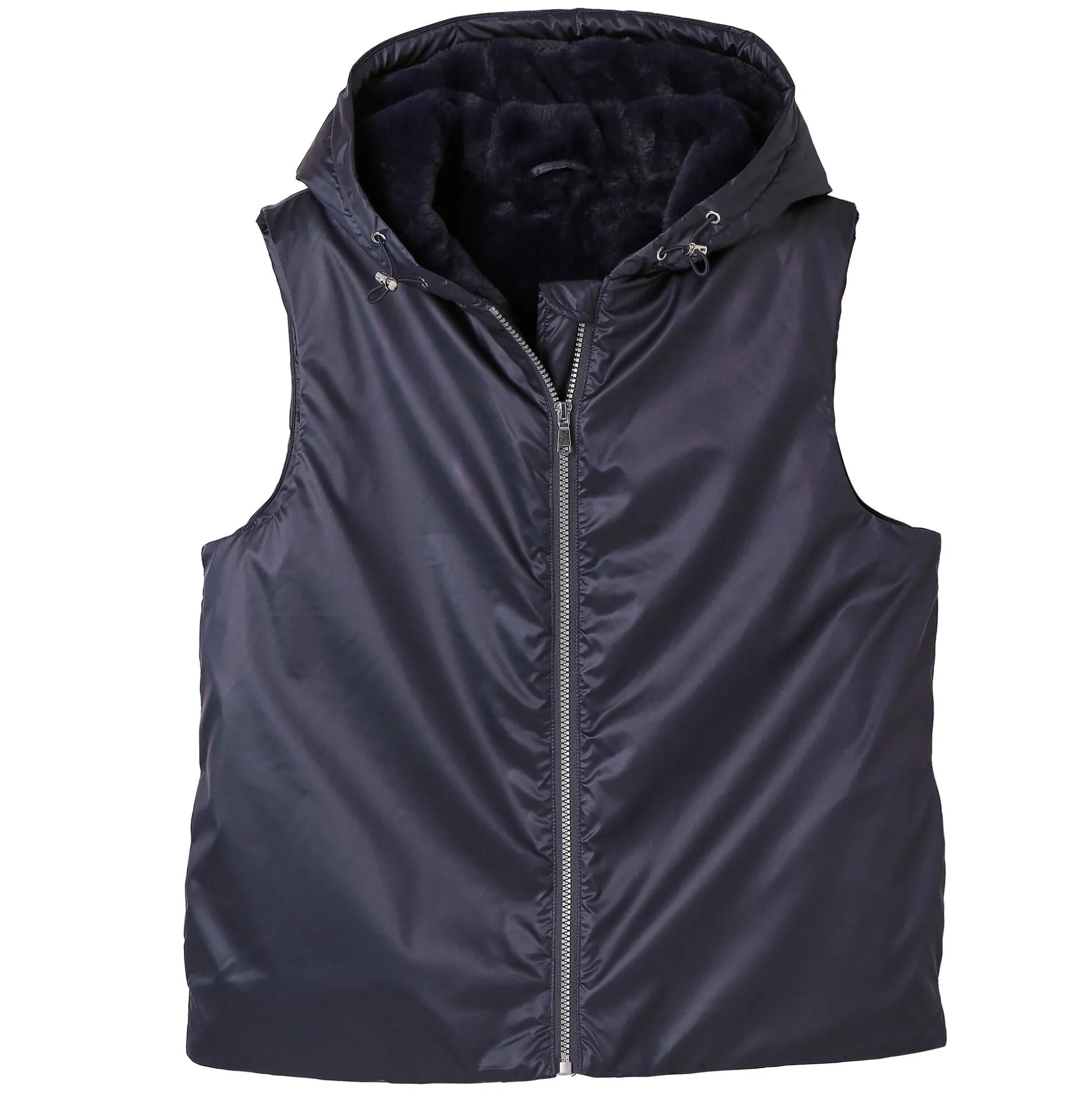 Gevoerde, waterdichte parka, mouwloos