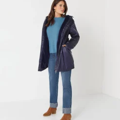 Gevoerde, waterdichte parka, halflang