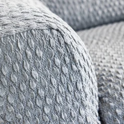 Gewafelde, bi-rekbare hoes voor zitbank en fauteuil met armleuningen