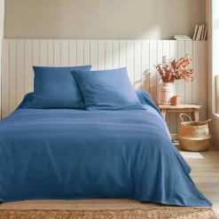 Geweven bedsprei in effen katoen